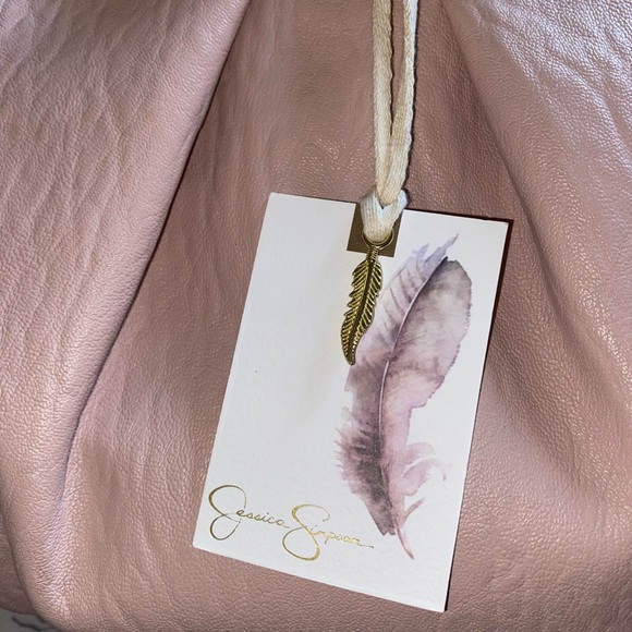 Powder Blush Ruched Lucille Satchel - Picture 4 of 9